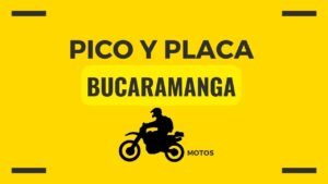 Pico y placa motos bucaramanga